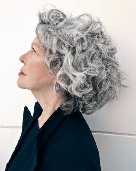 Romantic curls hairstyles for gray hair different hairstyles for gray hair