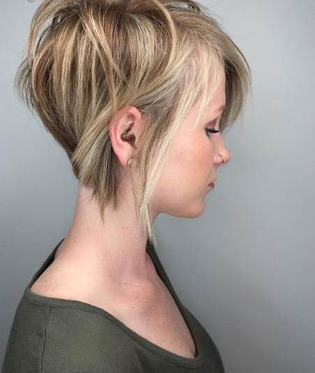 Short asymmetrical hairstyle short layered hairstyles