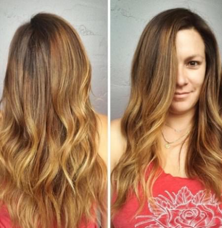 Side-Parted Hair With Subtle Ombre soft ombre hairstyles