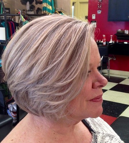 Sideswept gray hair beauty different hairstyles for gray hair