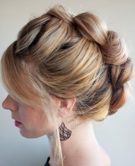The braided hawk homecoming updos