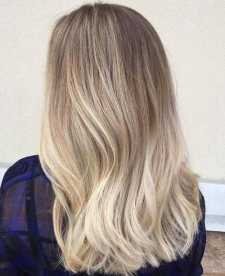 blonde balayage for thick hair