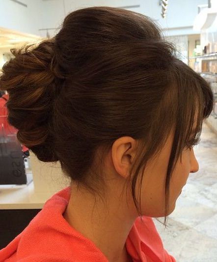 chunky twist with bangs french twist updos