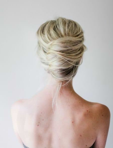 cclassic updo with thick accent braid updos for long hair