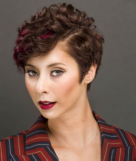 cropped and curly short under cut hairstyles