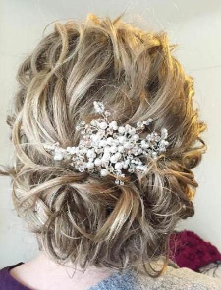 curly bridal updo stylish ideas for brides