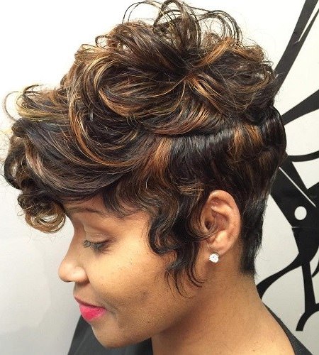 curly top weave hairstyles for black women