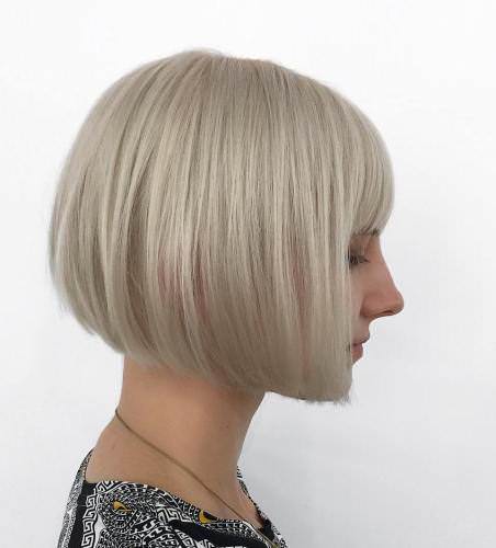 cute bob with short bangs blonde bobs for women