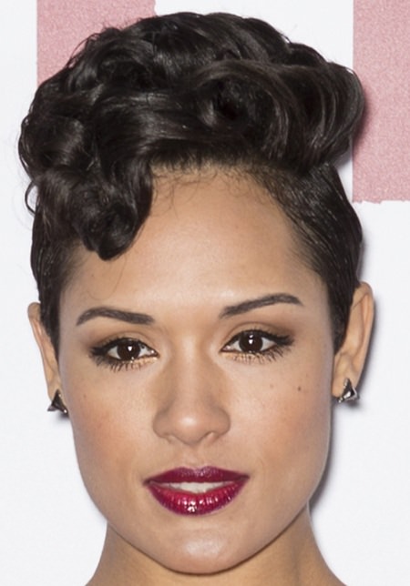 fancy short black curly hairstyles