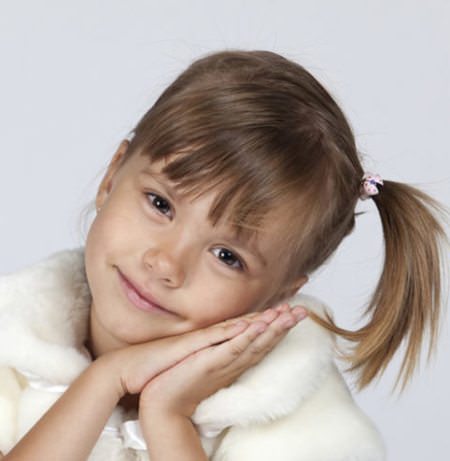 fealtherly side ponytail with fringes baby girl hairstyles