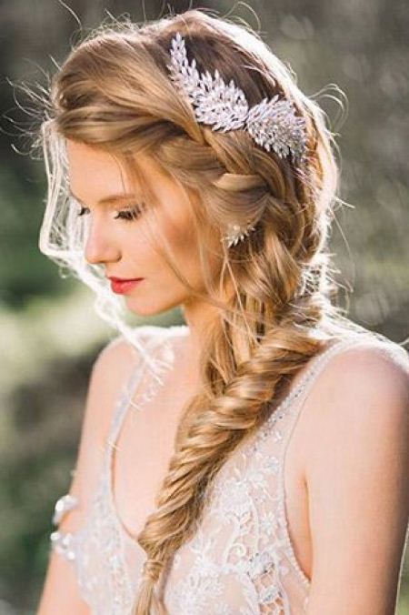 fishtail braid ideas for brides