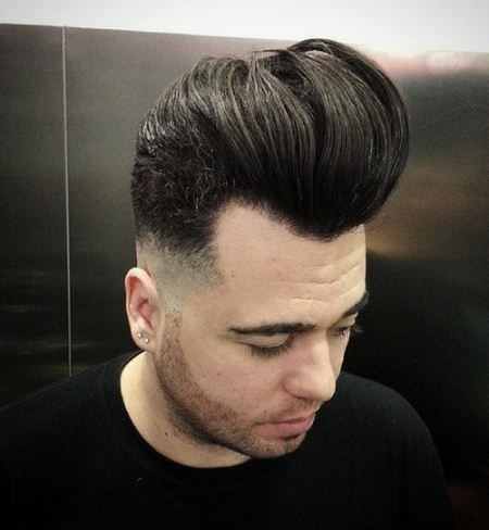 high and voluminous pompadour hairstyles for men
