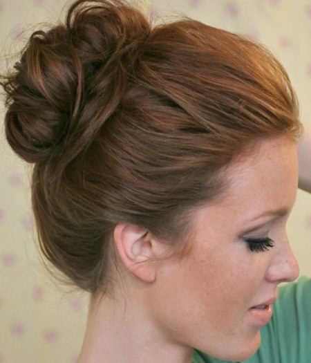 knotted bun updo updos for women