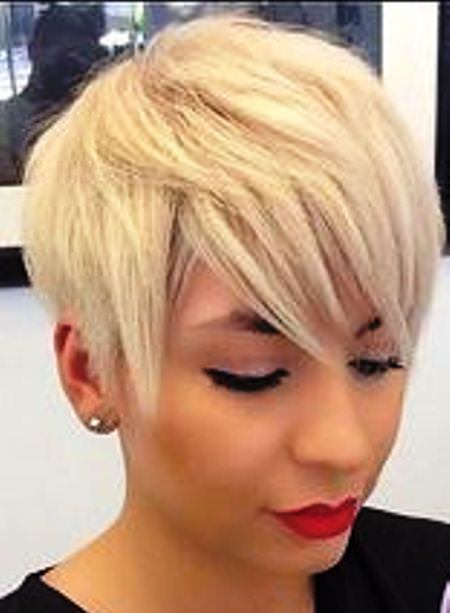 long pixie hairstyles with choppy fringes