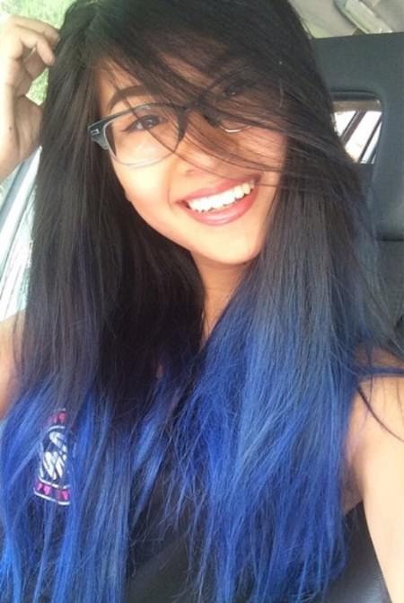 low maintianence blue blue ombre hairstyles for women