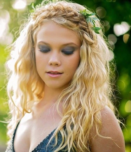 messy braided waves braided head band hairstyles