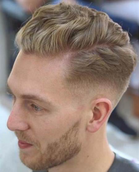 natural waves and parting hairstyles and haircuts for men