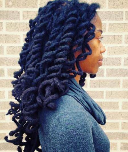 navy blue spiral dreads dread locks for women 