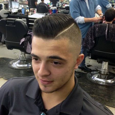 on the edge pompadour hairstyles for men