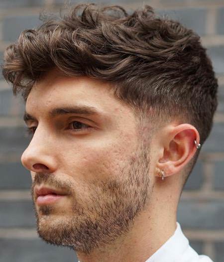 perfectly styled wavy hair hairstyles for men with thick hair