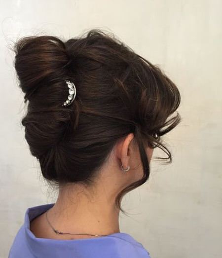 relaxed twist with curls french twist updos