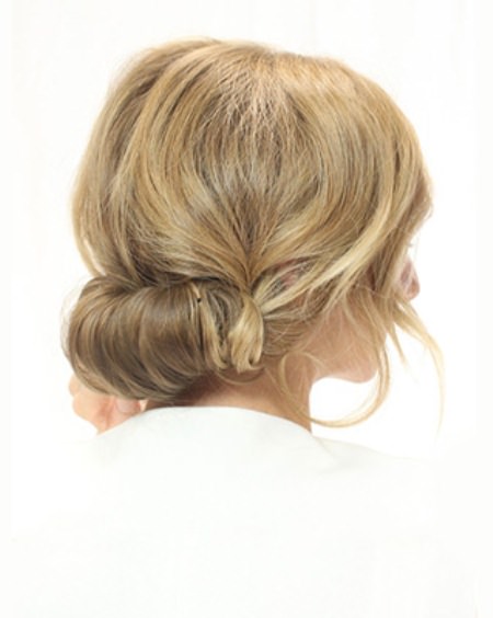 rolled updos for long hair