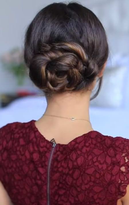 rope braid bun braided bun hairstyles