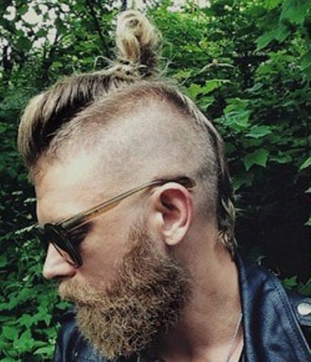shaved with side top knot mohawk hairstyles for men