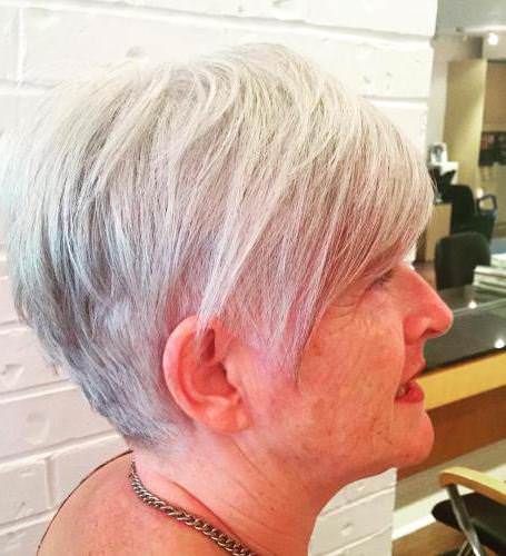 soft gray pixie different hairstyles for gray hair