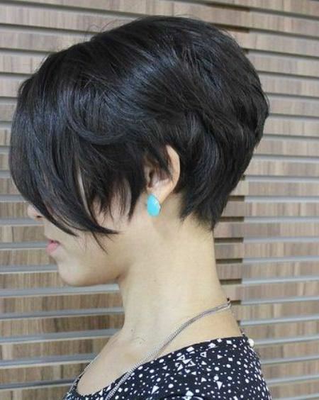 stacked pixie cut short layered hairstyles