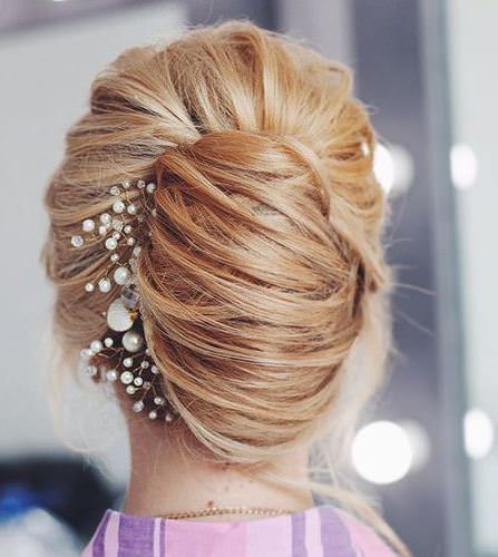 unique woven french twist updos