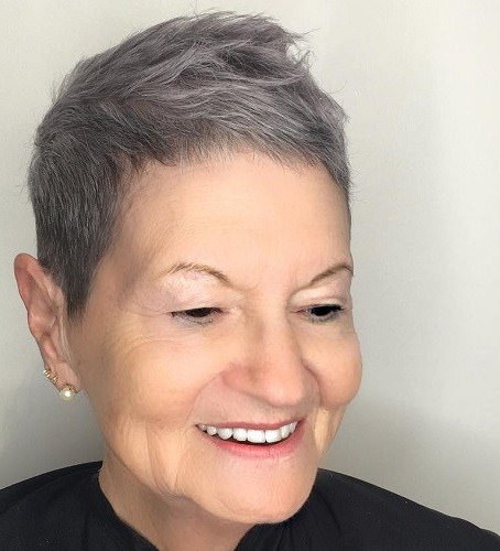 Extra short gray haircut hairstyles and haircuts for women over 70