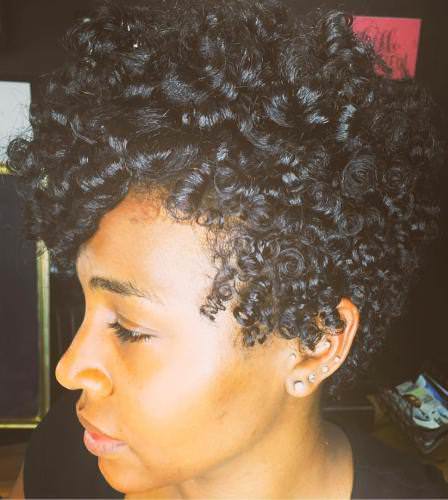 Natural twisted spirals Natural hairstyles for African American women