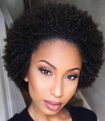 The tighest and tiny curls Natural hairstyles for African American women
