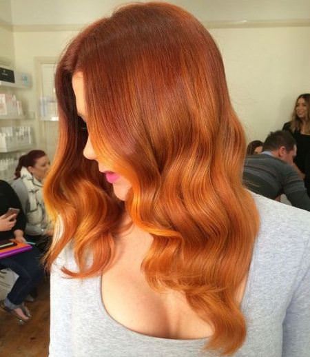 amber waves shades of red hair for women
