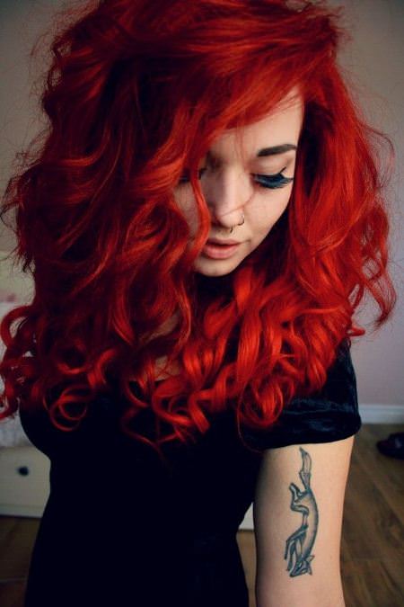 fiery ringlets shades of red hair for women