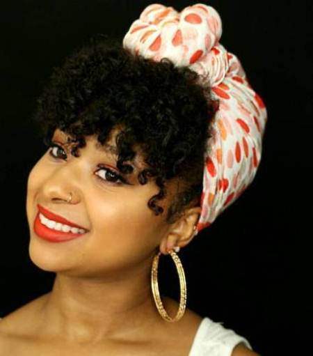 knotted headscarf Natural hairstyles for African American women