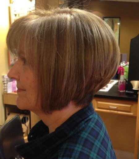 stacked bob hairstyles and haircuts for women over 60