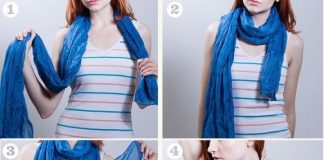 how to wear a scarf ( waterfall style)