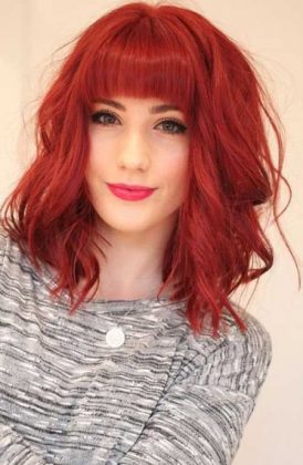 20 Medium Length Haircuts with Bangs