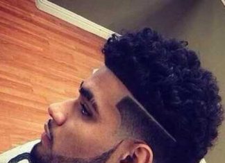 Wavy high fade haircuts for black men