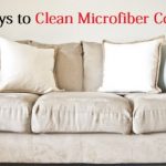 clean microfiber couch