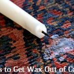 get wax out of carpet