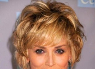 playful curls with short fringe haircuts for women over 50