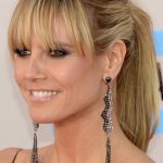 ponytail with wispy bangs hairstyles for women over 40