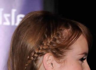 side small braids straight hairstyles
