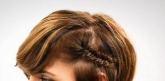 tiny fishtail braids for short hair