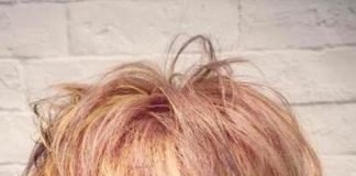 A real rose gold best short hair with highlights