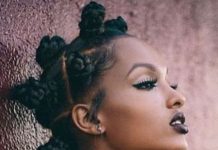 Braided mohawk with bantu knots natural hair mohawk hairstyles