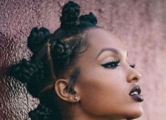 Braided mohawk with bantu knots natural hair mohawk hairstyles